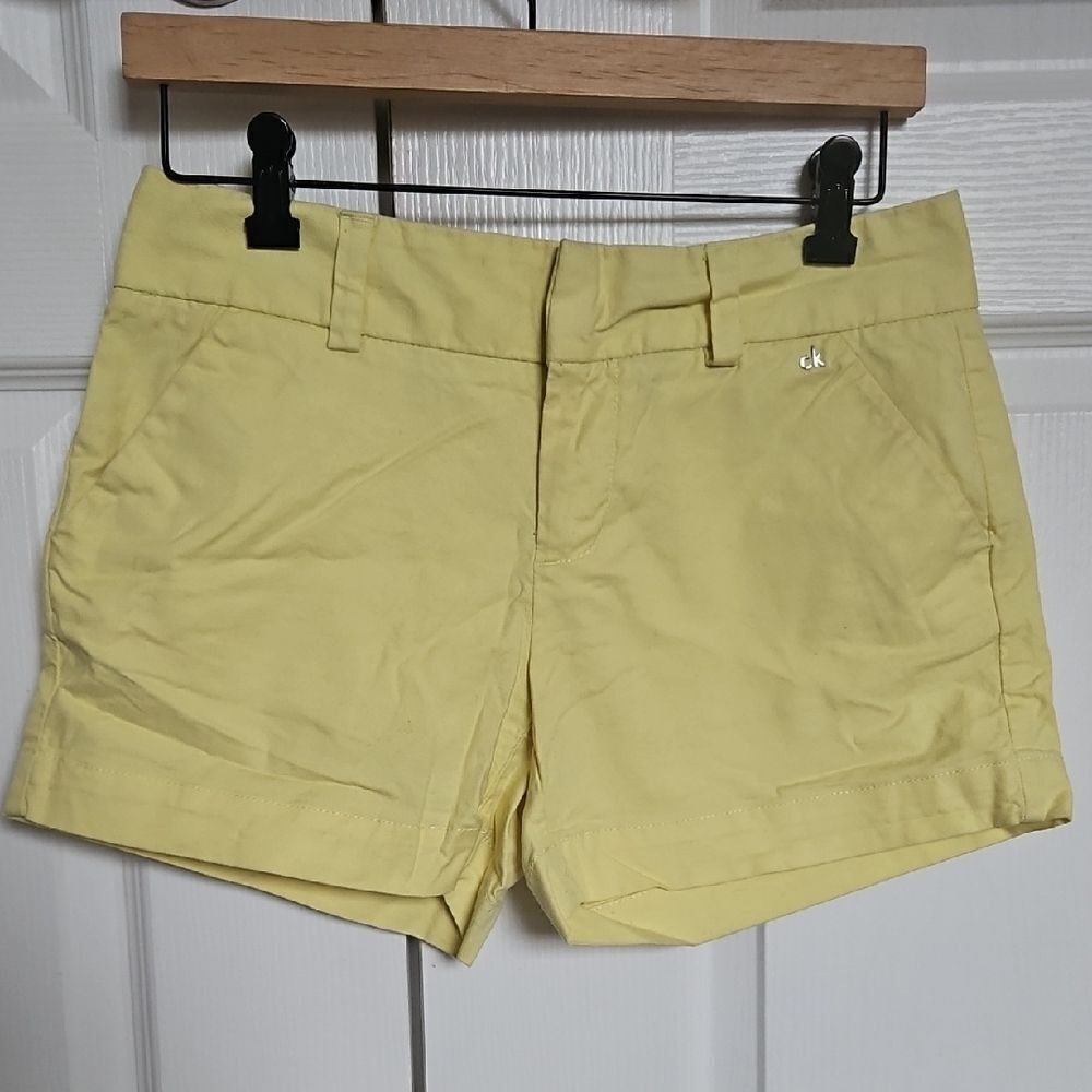 Calvin Klein Women's Yellow Shorts